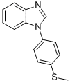 1-(4-METHYLSULFANYLPHENYL)-1H-BENZOIMIDAZOLE 结构式