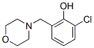 2-chloro-6-(morpholin-4-ylmethyl)phenol 结构式