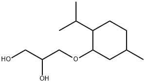 3-[[5-甲基-2-(1-甲基乙基)环己基]氧]-1,2-丙二醇 结构式