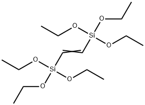 双(三乙氧基硅基)乙烯 结构式