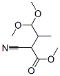 Butanoic acid, 2-cyano-4,4-dimethoxy-3-methyl-, methyl ester (9CI) 结构式