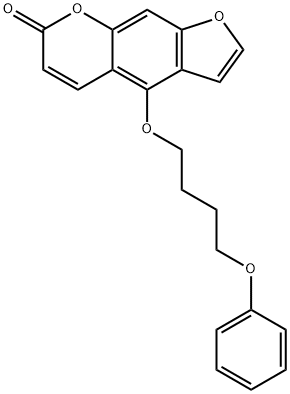 4-(4-苯氧基丁氧基)-7H-呋喃并[3,2-G][1]苯并吡喃-7-酮 结构式