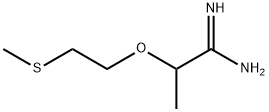 Propanimidamide,  2-[2-(methylthio)ethoxy]- 结构式