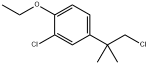 2-Chloro-4-(2-chloro-1,1-dimethylethyl)-1-ethoxybenzene 结构式
