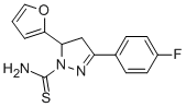3-(4-FLUOROPHENYL)-5-(FURAN-2-YL)-4,5-DIHYDRO-1H-PYRAZOLE-1-CARBOTHIOAMIDE 结构式