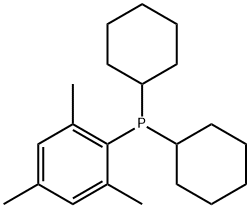 二环己基(2,4,6-三甲基苯基)膦 结构式