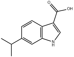 6-异丙基吲哚-3-甲醛 结构式