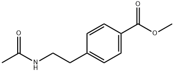 4-(2-乙酰基氨乙基)苯甲酸甲酯 结构式