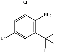 2-氨基-5-溴-3-氯苯腈 结构式