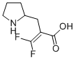 3,3-二氟-2-(2-吡咯烷甲基)丙烯酸 结构式