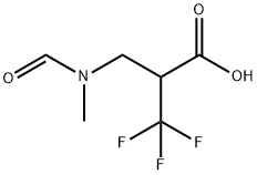 3-(N-甲酰基-N-甲氨基)-2-(三氟甲基)丙酸 结构式