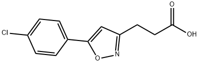 5-(4-氯苯基)异噁唑-3-丙酸 结构式