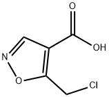5-氯甲基异恶唑-4-甲酸 结构式