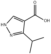 3-异丙基吡唑-4-羧酸 结构式