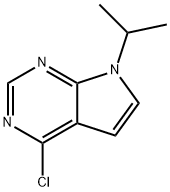 4-Chloro-7-isopropyl-7H-pyrrolo[2,3-d]pyrimidine 结构式