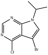 5-溴-4-氯-7-异丙基-7H-吡咯并[2,3-D]嘧啶 结构式