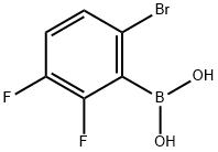 6-溴-2,3-二氟苯硼酸 结构式