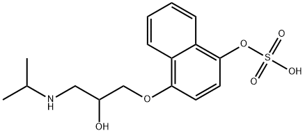 4-羟基普萘洛尔硫酸盐 结构式