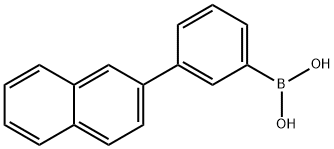 3-(2-萘)苯硼酸 结构式