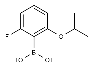 2-氟-6-异丙氧基苯基硼酸 结构式