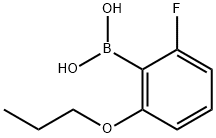 2-氟-6-丙氧基苯基硼酸 结构式