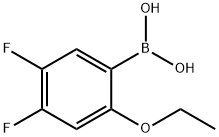 4,5-二氟-2-乙氧基苯基硼酸 结构式