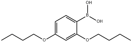 2,4-二丁氧基苯基硼酸 结构式