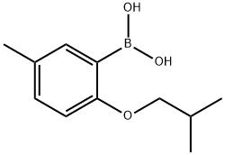 2-异丁氧基-5-甲基苯基硼酸 结构式