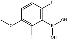 2.6-二氟-3-甲氧基苯硼酸 结构式