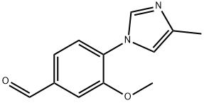3-甲氧基-4-(4-甲基-1H-咪唑-1-基)苯甲醛 结构式