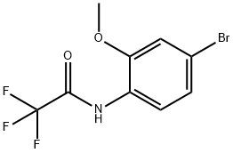 N-(4-Bromo-2-methoxyphenyl)-2,2,2-trifluoroacetamide 结构式