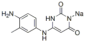 6-[(4-Amino-3-methylphenyl)amino]-3-sodio-2,4(1H,3H)-pyrimidinedione 结构式