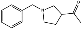 1-苄基-3-乙酰基吡咯烷 结构式