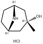 3-METHYL-8-AZABICYCLO[3.2.1]OCTAN-3-OL,HYDROCHLORIDE 结构式