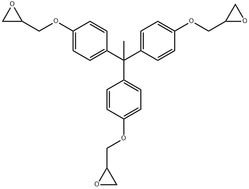 1,1,1-三(4-羟基苯基)乙基三缩水甘油醚 结构式