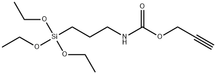 O-(丙炔基)-N-(三乙氧基硅烷基)氨基甲酸甲酯 结构式
