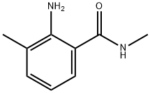 2-氨基-N,3-二甲基苯甲酰胺 结构式