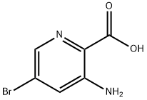 3-氨基-5-溴-2-吡啶羧酸 结构式