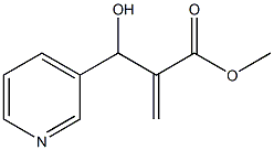 2-(羟基(吡啶-3-基)甲基)丙烯酸甲酯 结构式