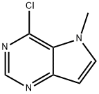 4-氯-5-甲基-5H-吡咯并[3,2-D]嘧啶 结构式