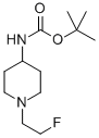 N-(2'-FLUORO)ETHYL-4-TERT-BUTOXYCARBONYLAMINOPIPERIDINE 结构式