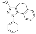3-METHYLTHIO-1-PHENYL-4,5-DIHYDRO-1H-BENZO[G]INDAZOLE 结构式
