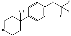 4-[4-(三氟甲氧基)苯基]-4-哌啶酚盐酸盐 结构式