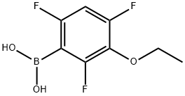 3-乙氧基-2,4,6-三氟苯基硼酸 结构式