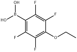 4-乙氧基-2,3,5,6-四氟苯基硼酸 结构式