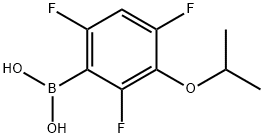 3-丙氧基-2,4,6-三氟苯基硼酸 结构式