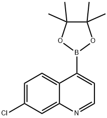 7-氯喹啉-4-硼酸频哪醇酯 结构式