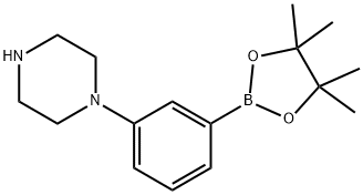 2-(哌嗪-1-基)吡啶-4-硼酸频那醇酯 结构式