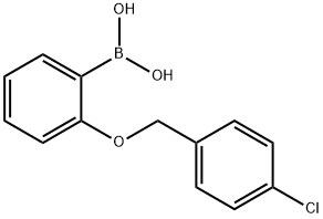 2-(4-氯苯氧基)-苯硼酸 结构式