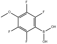 4-甲氧基-2,3,5,6-四氟苯基硼酸 结构式